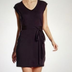 Icebreaker villa v neck black dress. Size L fits M